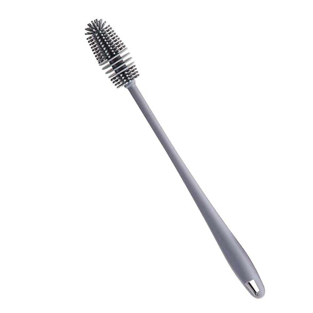 Sanivya Bottle Cleaning Brush Silicone Long Handle for Baby Bottle, Water Bottle, Containers, Vase and Glass, Bottle Cleaner for Home and Kitchen Accessories Item Products