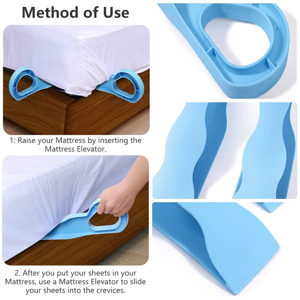 Urdhvamurti 2 in 1 Mattress Lifter Tool & Tucker Helps Lift and Hold Mattress Wedge | Elevator Tool Bed Making Tool Bed Tucker Tool | Mattress Lifter Tool 2 in 1 Bedsheet Tucker Tool (Pack of 2)