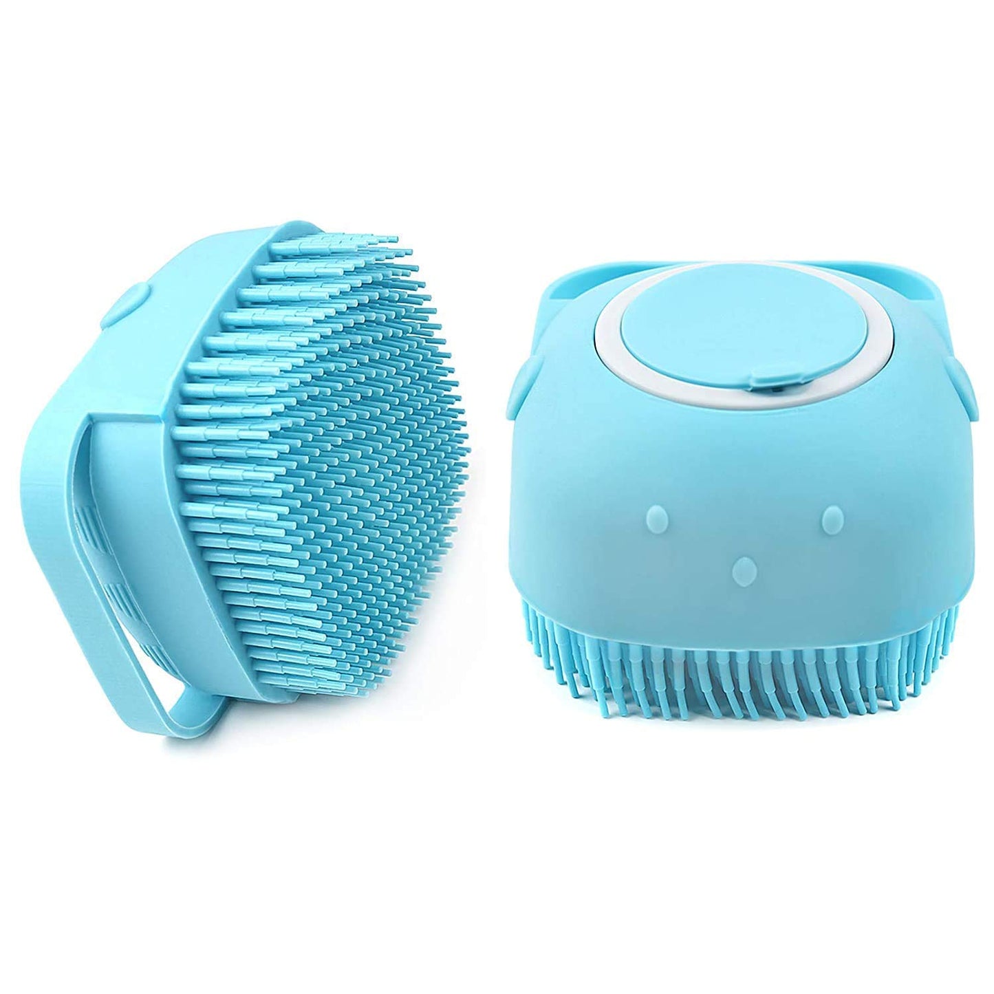 kriya Body Bath Brush Silicone Soft Cleaning Bath Body Brush with Shampoo Dispenser - Skin Massage Brush Bath Bathroom Accessories multi color