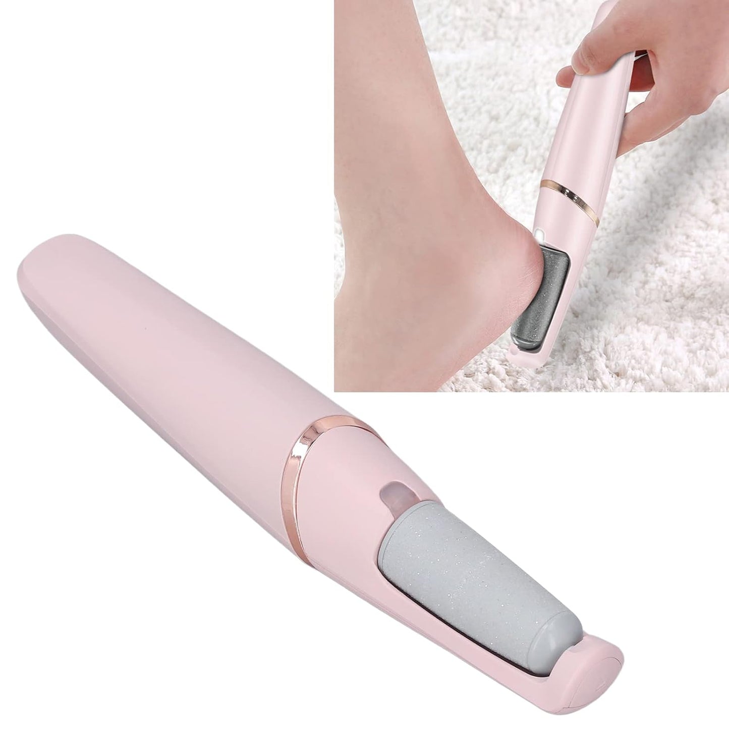 Tgoon Electric Foot Callus Remover, Professional Pedicure Tools to Remove Cracked Heels and Dead Skin, Quartz Sanding Head Small Portable USB Charging for Home and Travel, Feet Spa Tool for Men Women