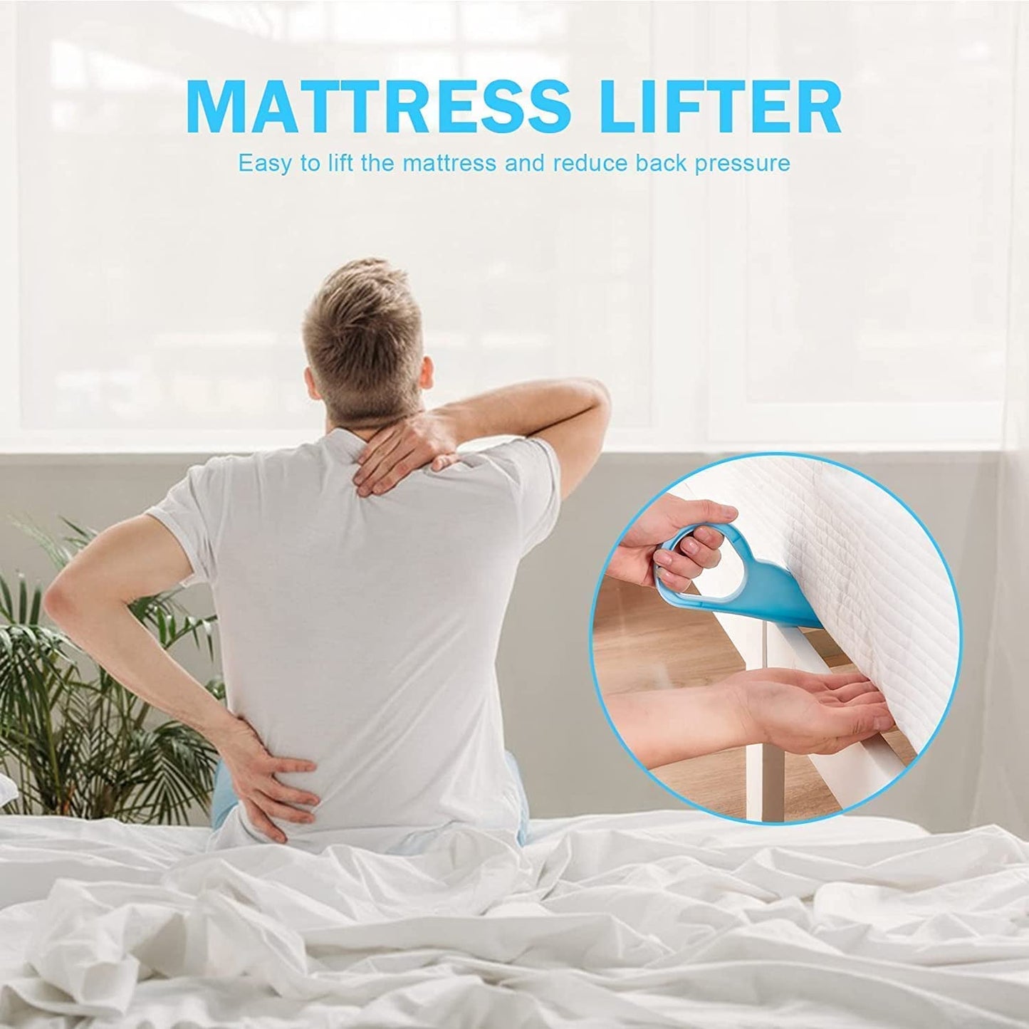 Urdhvamurti 2 in 1 Mattress Lifter Tool & Tucker Helps Lift and Hold Mattress Wedge | Elevator Tool Bed Making Tool Bed Tucker Tool | Mattress Lifter Tool 2 in 1 Bedsheet Tucker Tool (Pack of 2)