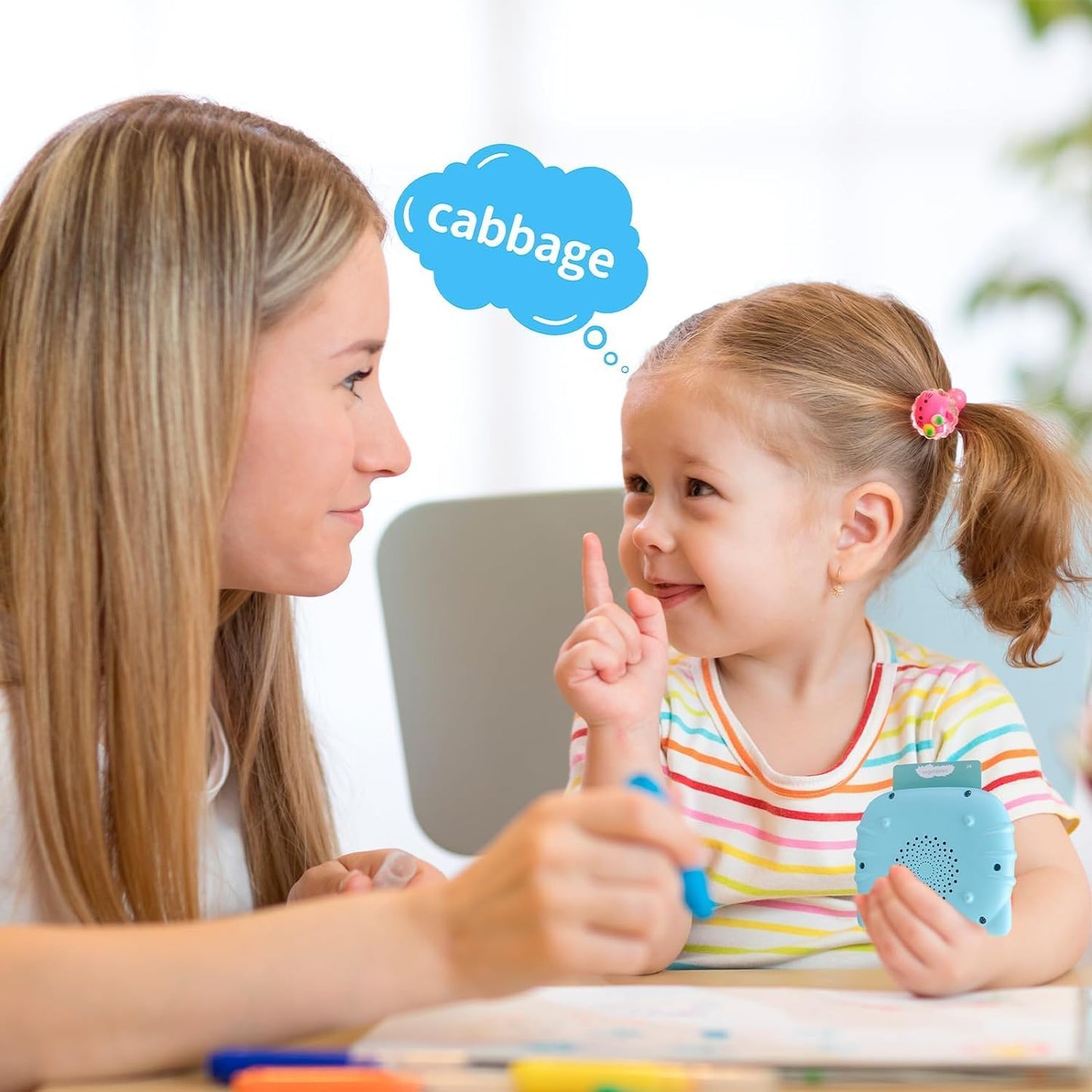 Storio Montessori Talking Flash Cards for Kids 2-5 Years | Rechargeable Educational Learning Toy for Toddlers | Cognitive Skill Builder for Boys & Girls | Sound Flashcard Device for Babies