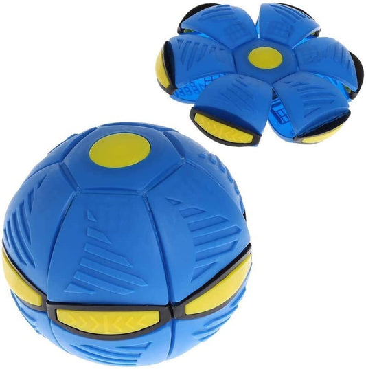 INCARNATION UFO Ball Interactive Flying Saucer Toy Pet Training-Other Outdoor Magic Game with Super Lighting Play for Fun Family Toys air Hover Football Shock Proof Multi Color for Kids (Blue)