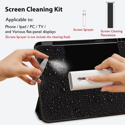 COSUTEK® 7 in 1 Keyboard Cleaning Brush Kit, Keyboard Cleaning Kit, Multifunctional Cleaner Tools, Earphone Cleaner, Flannel Sponge, Spray Bottle, Keycap Buckle, High-Density Brush, Cleaning Pen