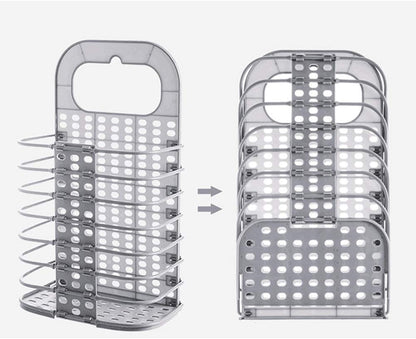 Alokrupswam Wall Mounted Bathroom Hanging Mesh Laundry Basket (Pack of 2)