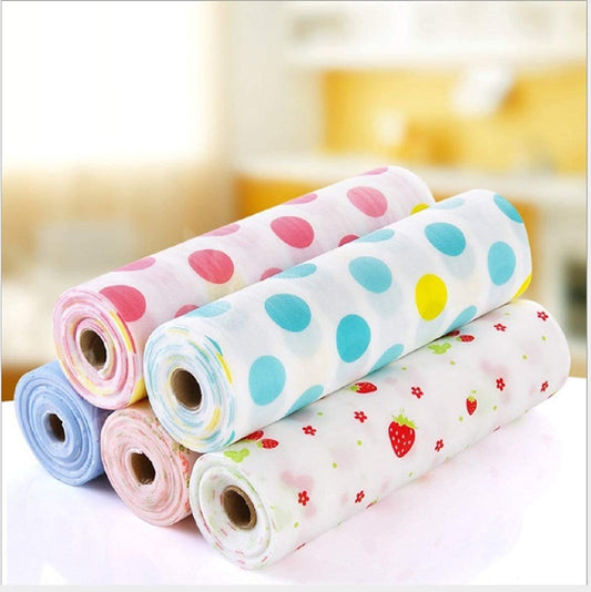 I K IMPEX Rolls Printing Antibacterial Cabinet Plastic Foam Household Wardrobe Moisture Drawer Pad Waterproof Non-Slip Paper Kitchen Cupboard Liners Roll Mat (Multicolor) (Set of 4)