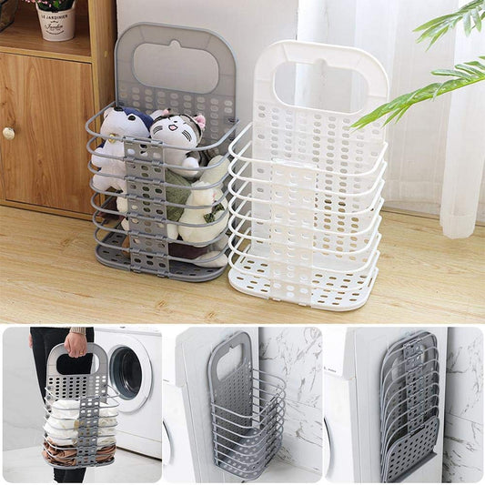 Alokrupswam Wall Mounted Bathroom Hanging Mesh Laundry Basket (Pack of 2)
