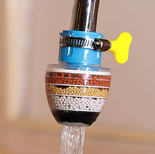 NMSVZONE Activated Carbon Faucet Water Filters Home Kitchen Faucet Tap Water|Tap Filter Multilayer|Clean Purifier Filter Cartridge Five Layer Water Filter (Multicolor)