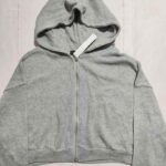 Women’s Grey Zip-Up Hoodie with Hood unisex man/woman girls/ boys