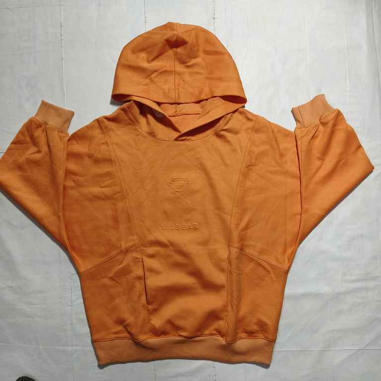 Lil Bear Orange Hoodie for unisex man/woman/girls /boys