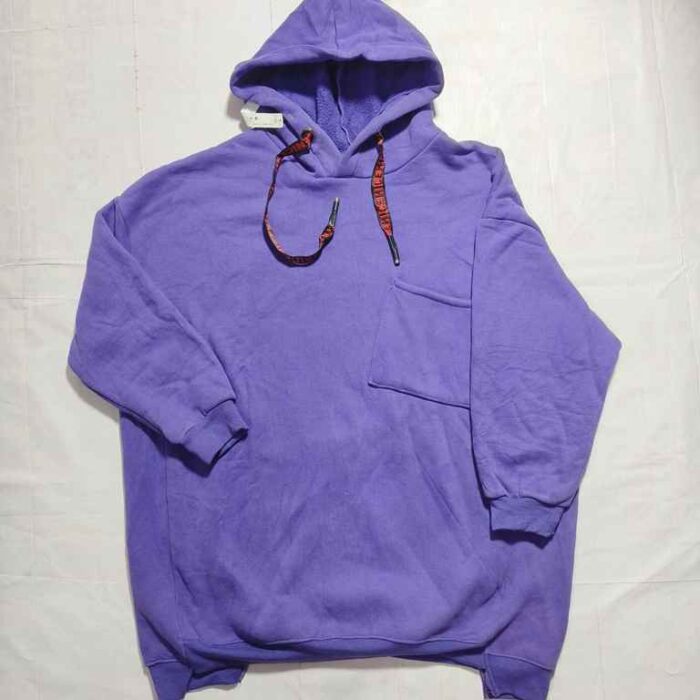 Unisex Oversized Purple Hoodie with Adjustable Drawstring unisex man/woman /BOYS/GIRLS WEAR