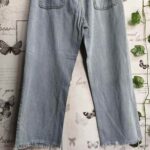 Unisex High-Waisted Vintage Washed Blue Denim Jeans for Men, Women, Boys, and Girls