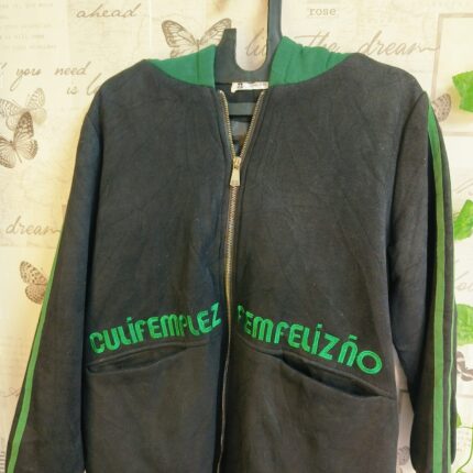 Black and Green Zip-Up Jacket