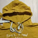 First, I Need Coffee Yellow Hoodie UNISEX